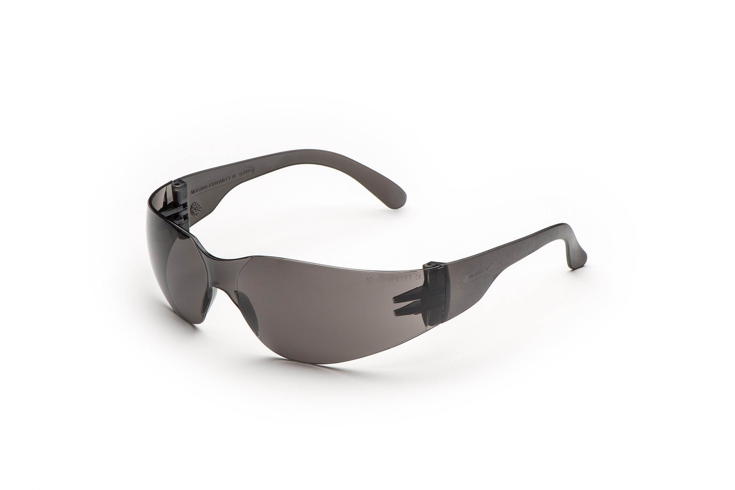 Univet 568 Safety Glasses, Anti-Scratch, Grey Polycarbonate Lens, Polycarbonate