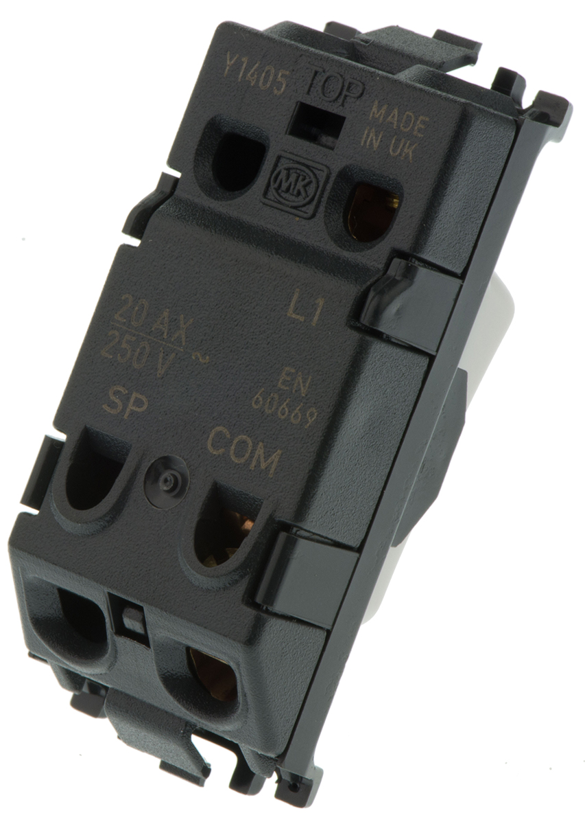 56891-blk MK Electric 1 Way Black 20A Grid Plus Series