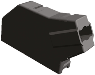 TE Connectivity CHAMP System 5 Series Straight D-Sub Backshell, 50 Way Strain Relief