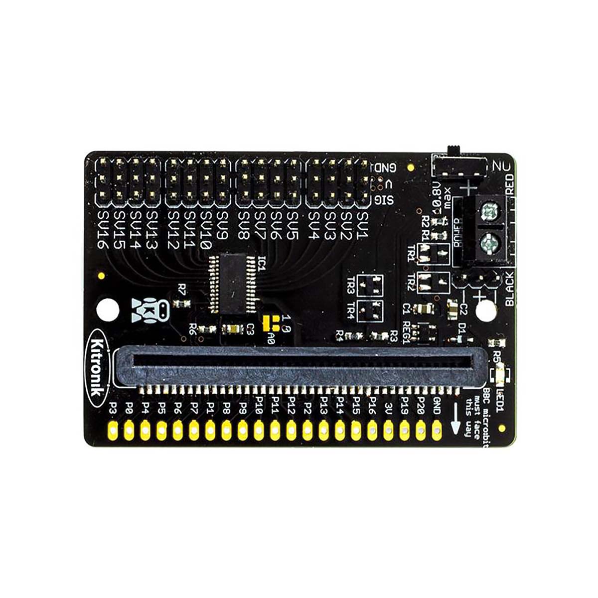 Kitronik 5694 BBC Micro:bit Add-on Kitronik Compact 16 Servo Driver Board for The BBC Micro Bit