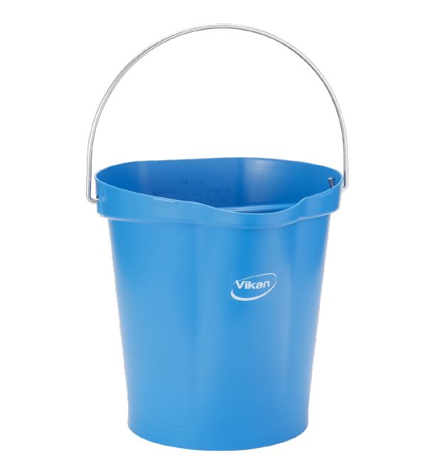 Vikan 12L Polypropylene Blue Bucket with Handle