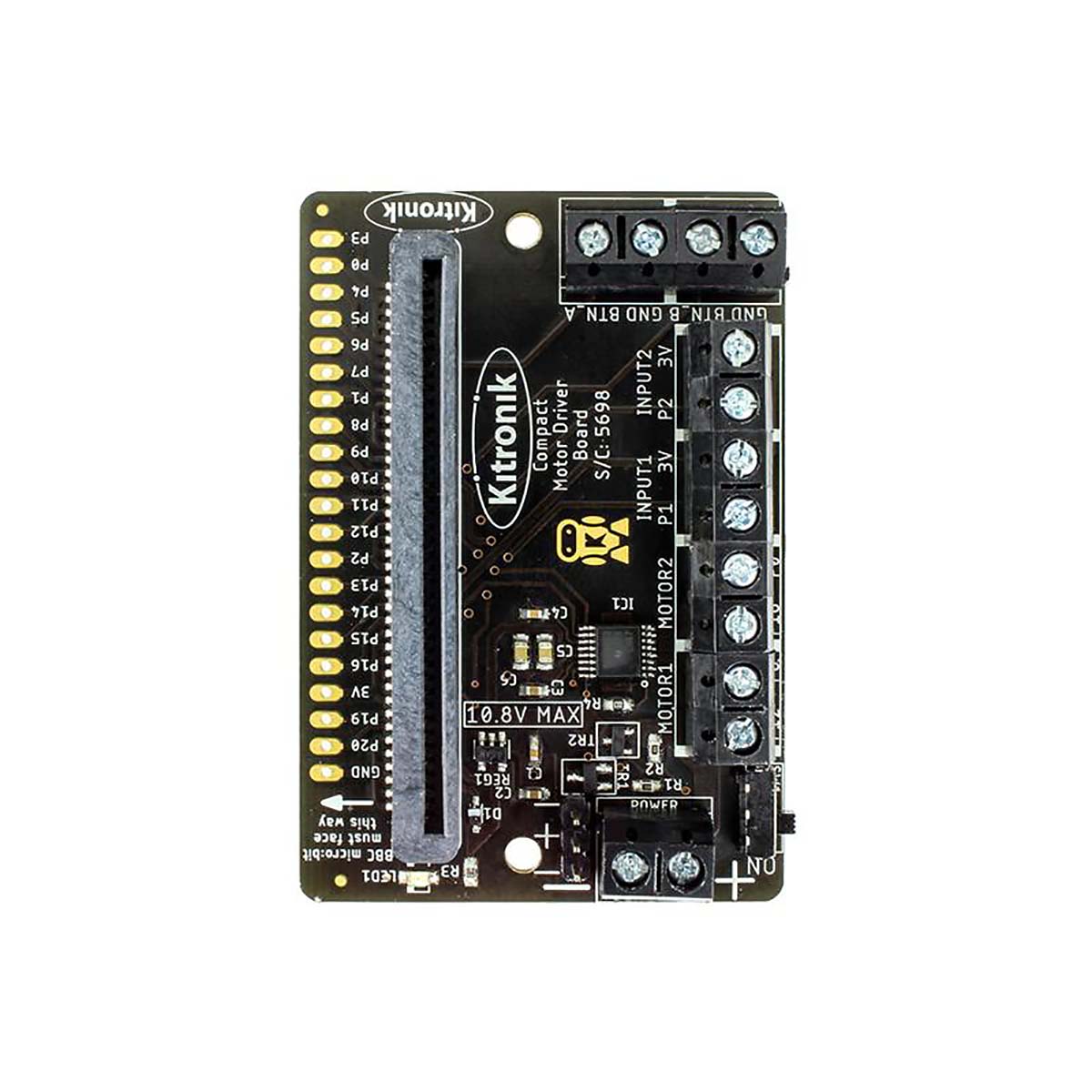 Kitronik 5698 BBC Micro:bit Add-on Kitronik Compact Motor Driver Board for The BBC Micro bit