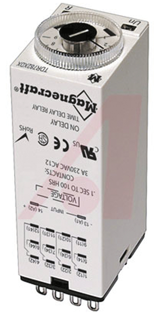 Schneider Electric DIN Rail Mount Timer Relay, 24V dc, 2-Contact, 0.1 s → 100h, 1-Function, DPDT