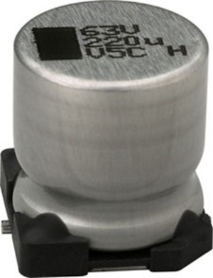 Vishay 100μF Aluminium Aluminium Capacitor 35V dc, Surface Mount - MAL214097001E3