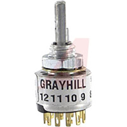 Grayhill 56 DP12T Rotary Switch, 200mA, Solder Lug