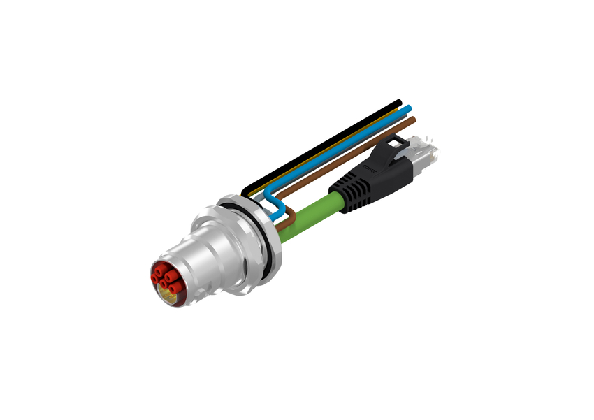 CONEC Connector, 9 Contacts, Panel Mount, B17 Connector, Socket, Male/Female, IP67, 57-22 Series