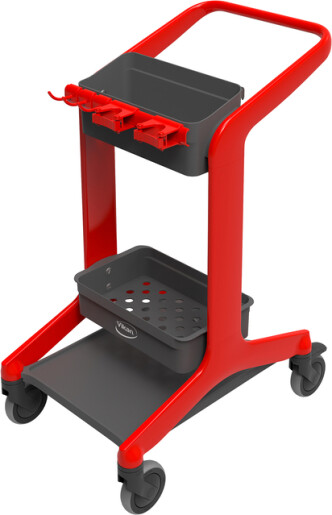 Vikan 2 Stainless Steel Castor Trolley, 720 mm, 20 kg Load, 720 mm