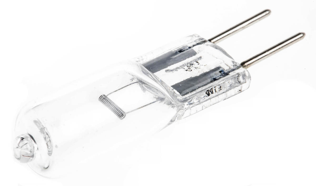 Werma Halogen IP65 Rated Clear Halogen Lamp Filament for use with Kompakt 37, G6.35 115 V ac, 12 V dc