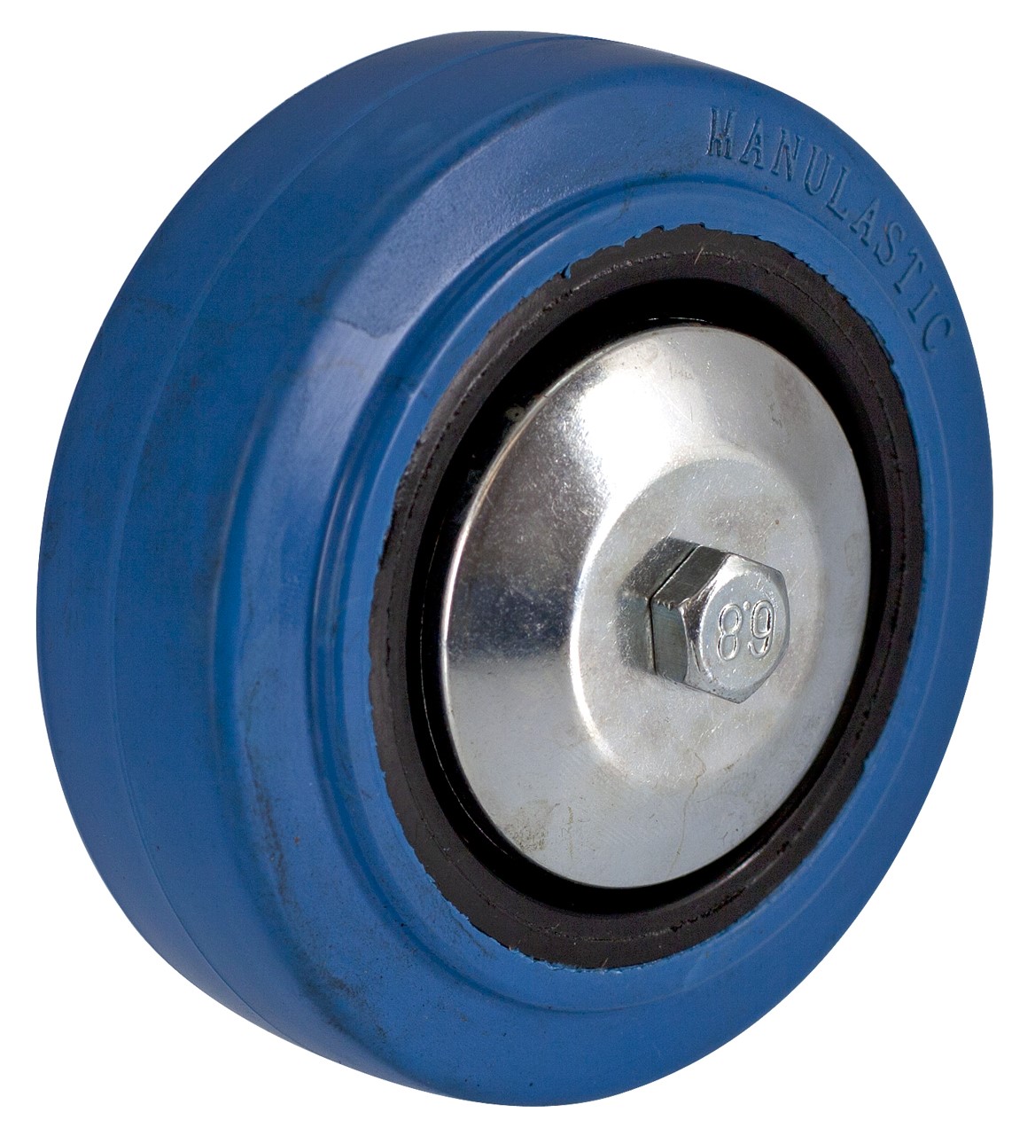 Guitel Hervieu Polypropylene, Tread: Thermoplastic Rubber Black, Blue Trolley Wheel, 150 kg