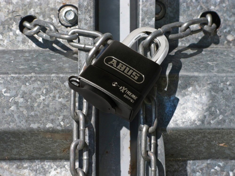 57131 ABUS Key Steel Padlock Weatherproof, 8 mm Shackle