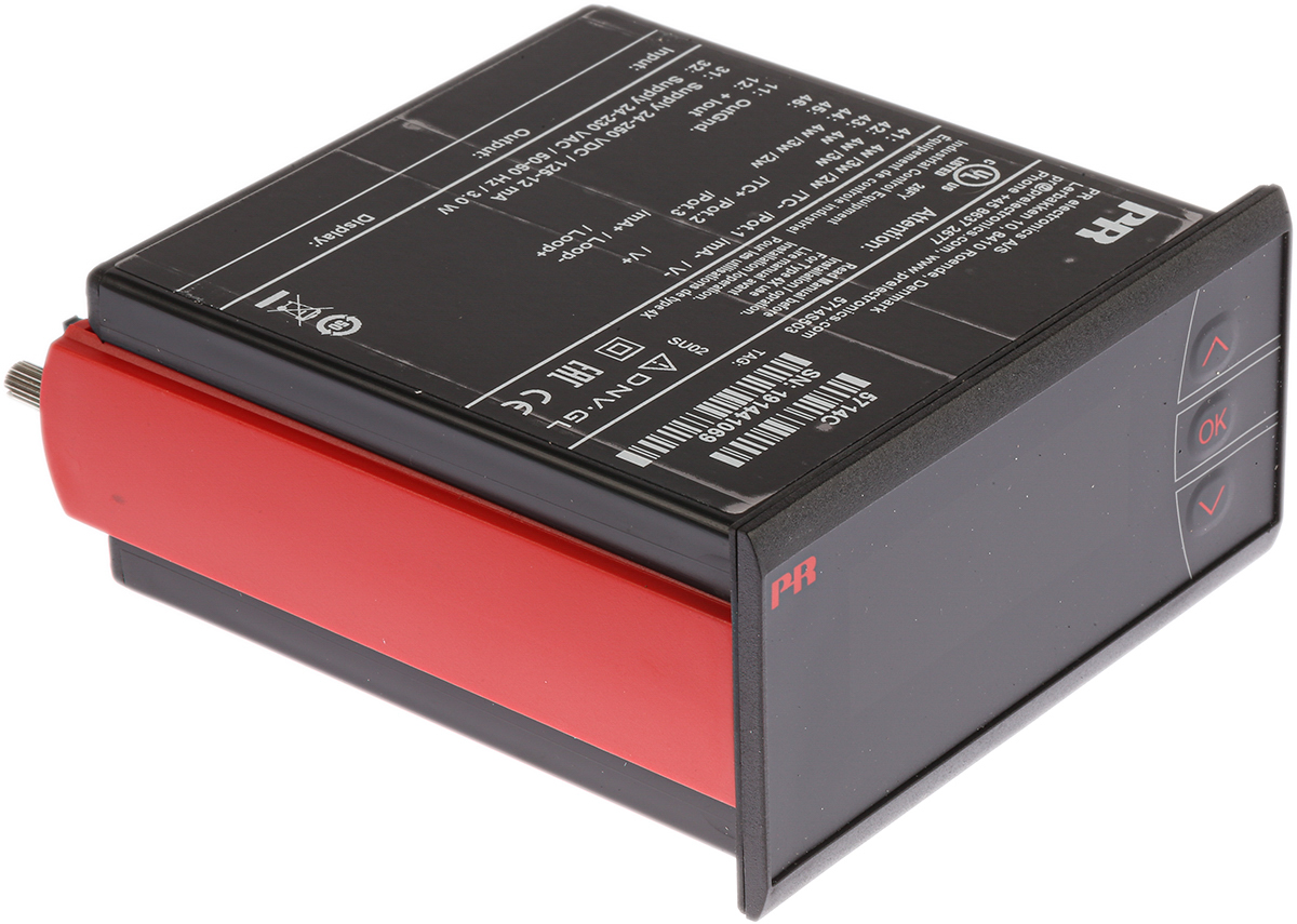 5714c PR Electronics 5700 LED Multi-Function Panel Meters for Voltage, Potentiometer Signal, Temperature, Current, Resistance,