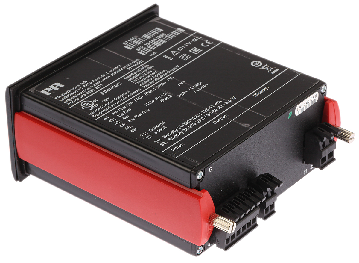 5714c PR Electronics 5700 LED Multi-Function Panel Meters for Voltage, Potentiometer Signal, Temperature, Current, Resistance,