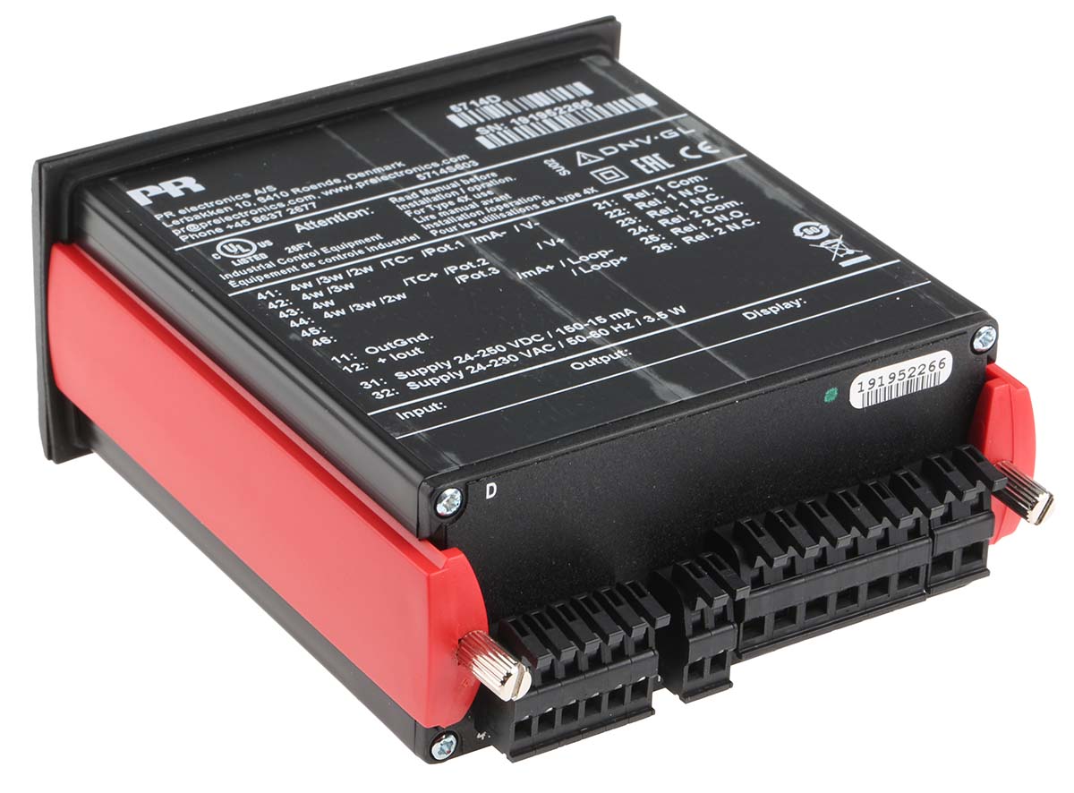 5714d PR Electronics 5700 LED Multi-Function Panel Meters for Potentiometer Signal, Voltage, Current, Temperature, Resistance,