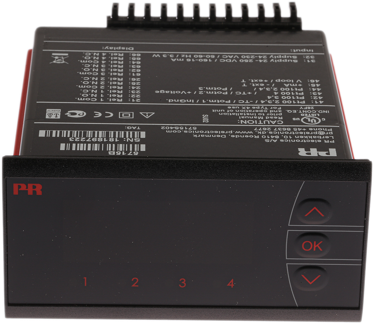 PR Electronics 5700 LED Multi-Function Panel Meters for Temperature, Voltage, Current, Resistance, Potentiometer Signal,