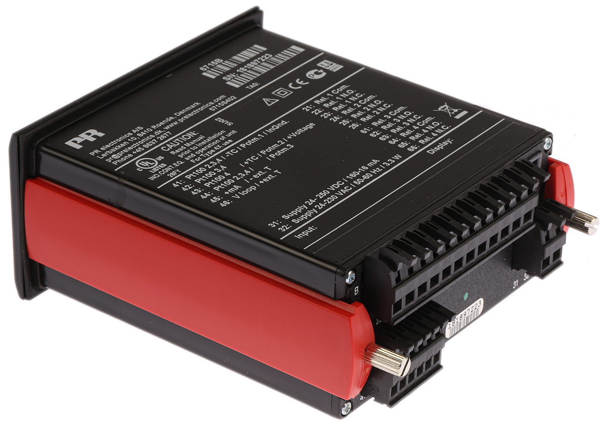5715b PR Electronics 5700 LED Multi-Function Panel Meters for Temperature, Voltage, Current, Resistance, Potentiometer Signal,