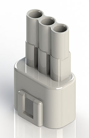 EDAC, 572 Wire to Wire Connector Cable, 3 Crimp, 300V 10A