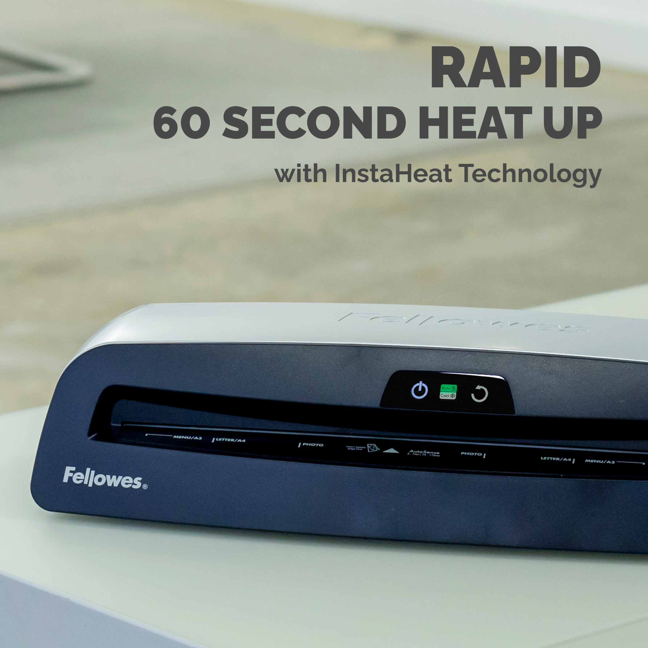 5721601 Fellowes Neptune A3 Hot A3 Laminator Grey, Black