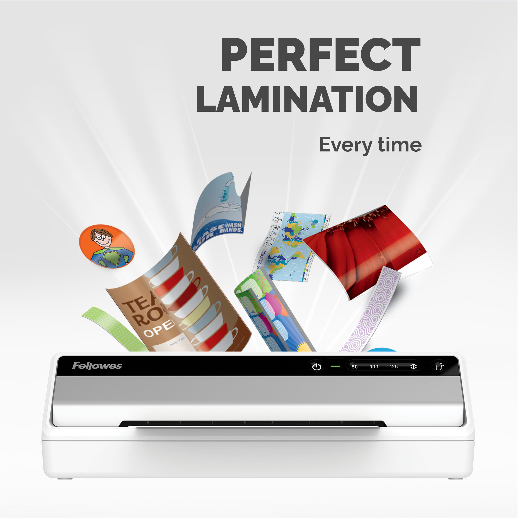 5724901 Fellowes Saturn 3i Cold A4 Laminator Silver, Black