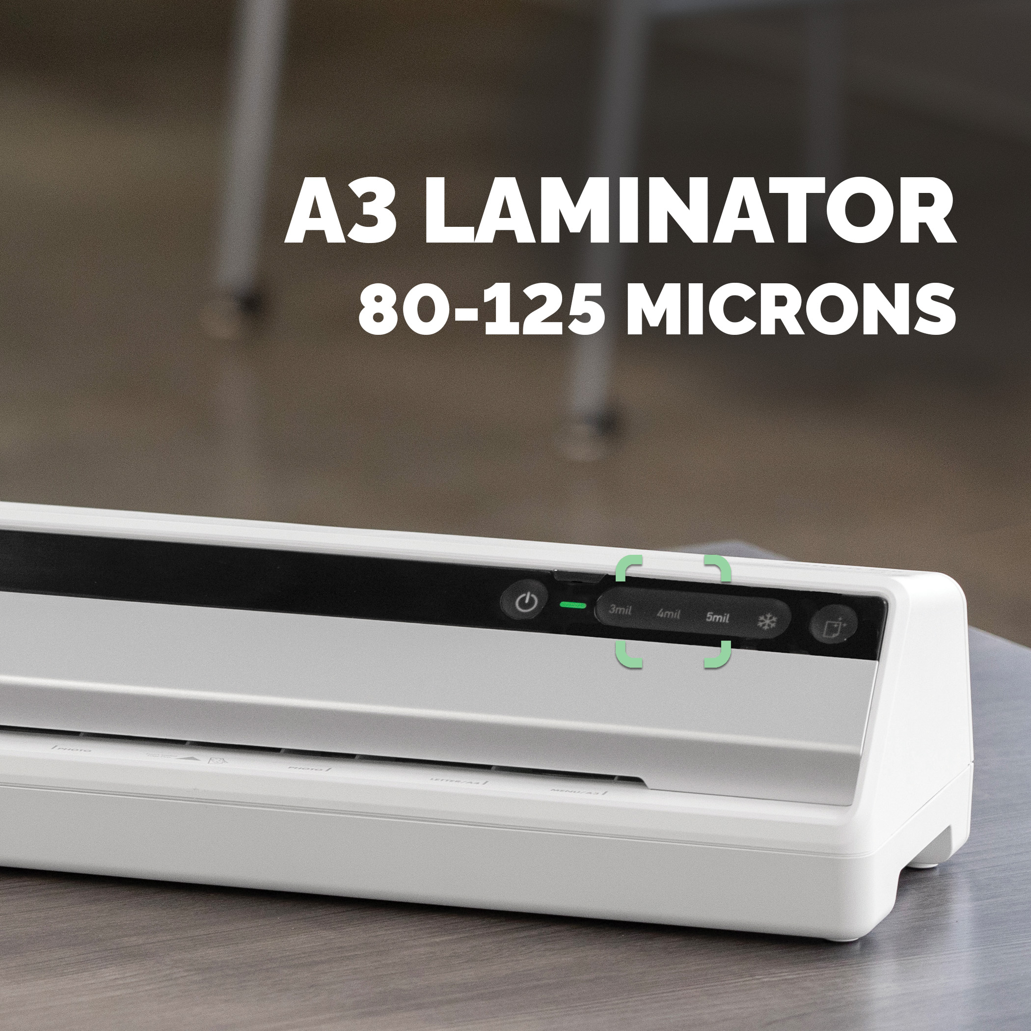 5736101 Fellowes Saturn 3i Hot A3 Laminator Silver, Black