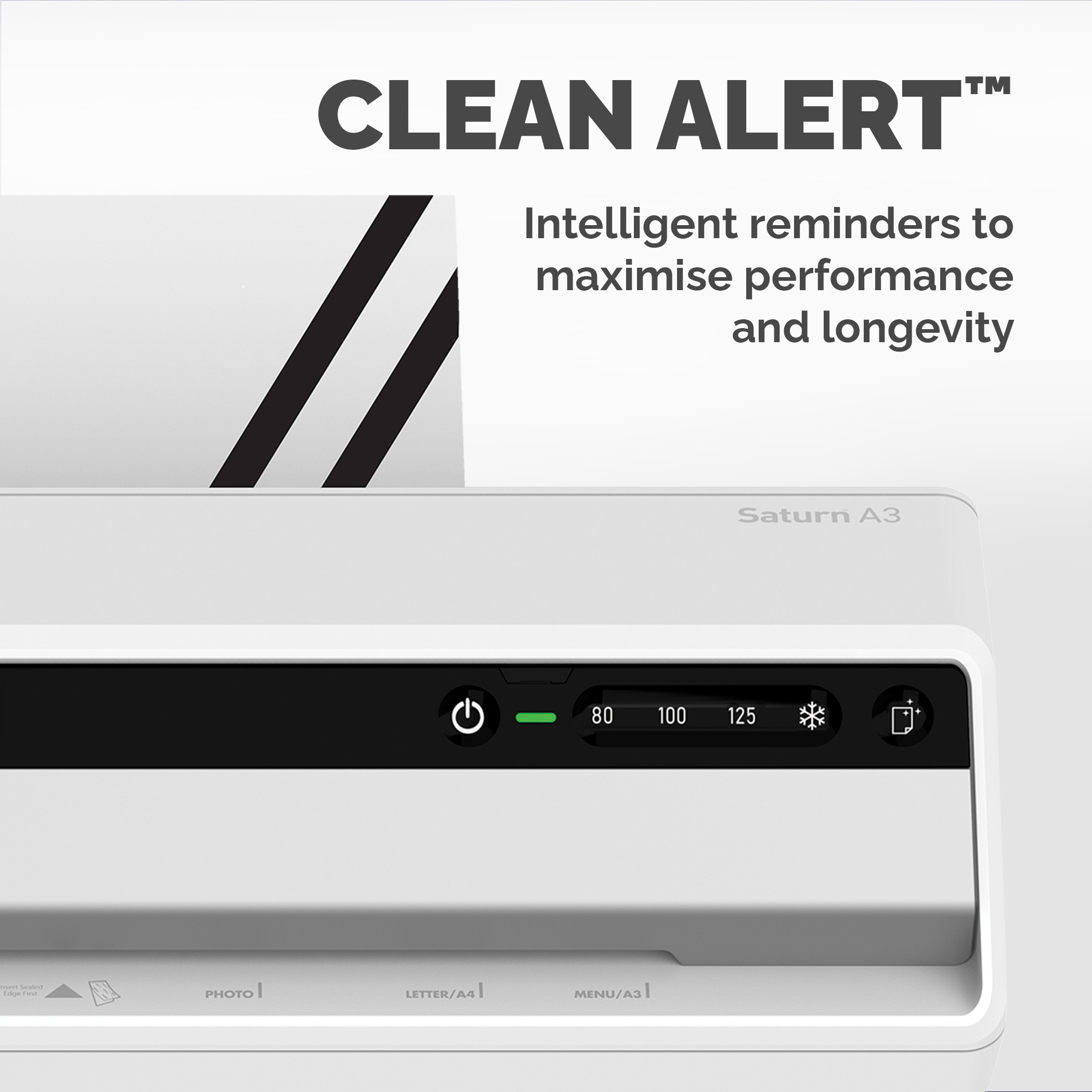5736101 Fellowes Saturn 3i Hot A3 Laminator Silver, Black