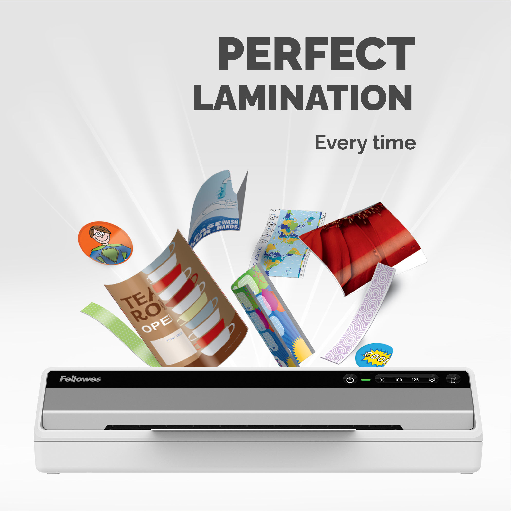5736101 Fellowes Saturn 3i Hot A3 Laminator Silver, Black