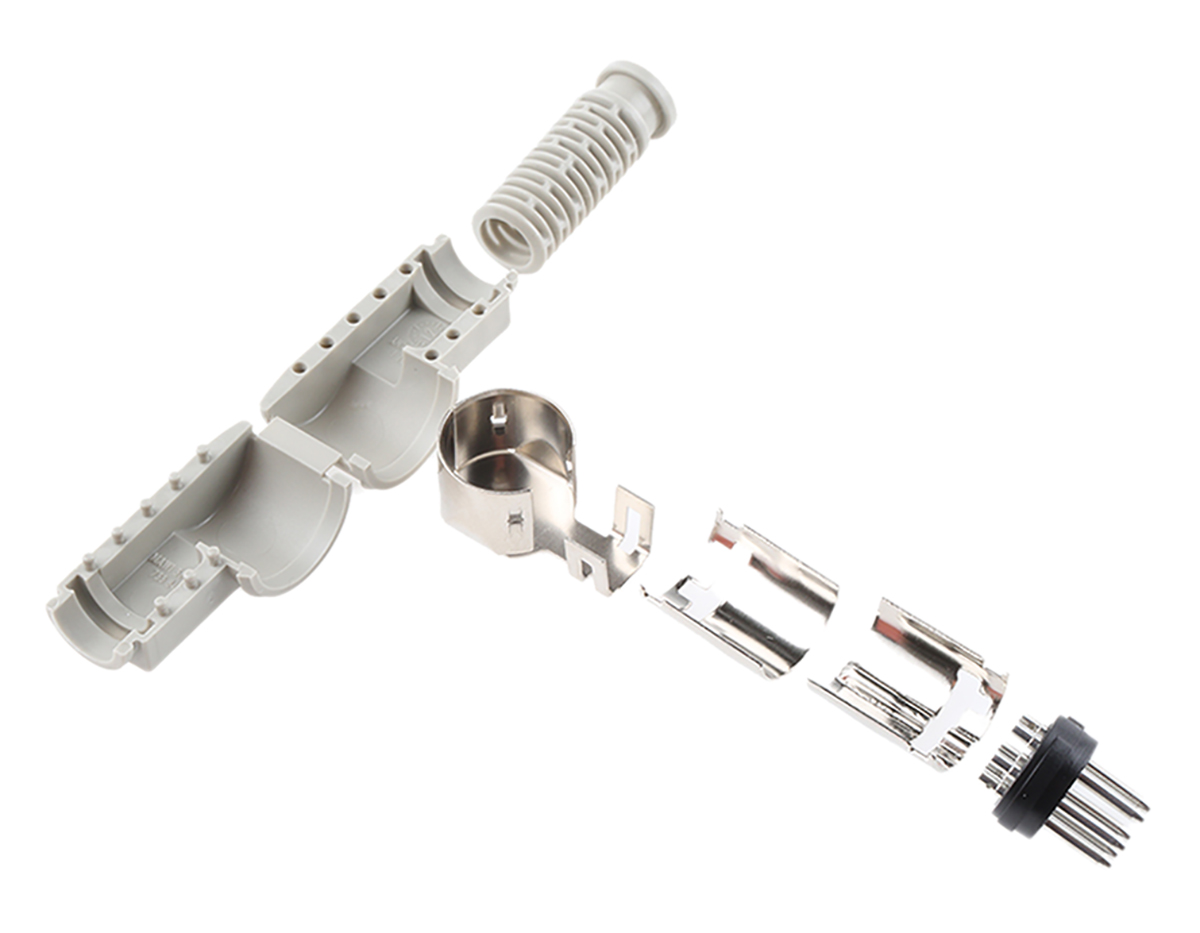 Hirschmann, MAWI 6 Pole Right Angle Din Plug, DIN 45322, 4A, 34 V ac/dc IP30, Male, Cable Mount