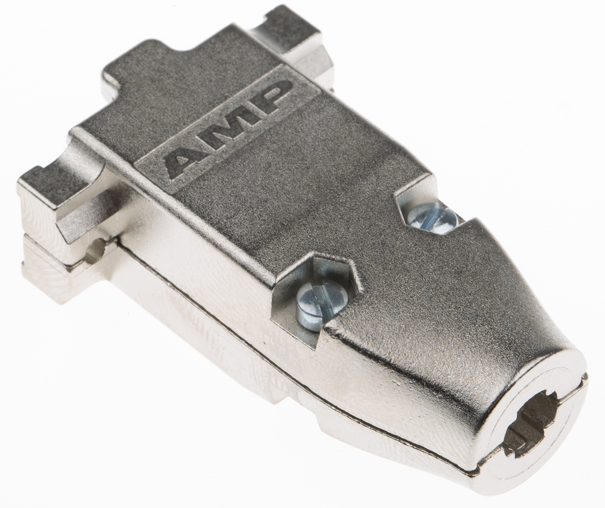 TE Connectivity AMPLIMITE Series Zinc Straight D-Sub Backshell, 9 Way