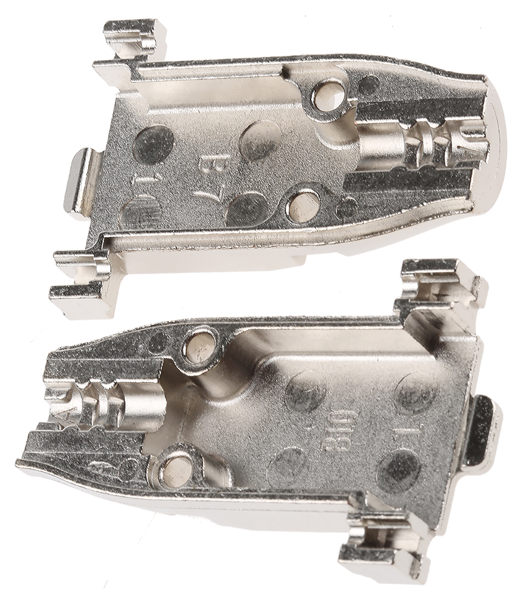 TE Connectivity AMPLIMITE Series Zinc Straight D-Sub Backshell, 9 Way