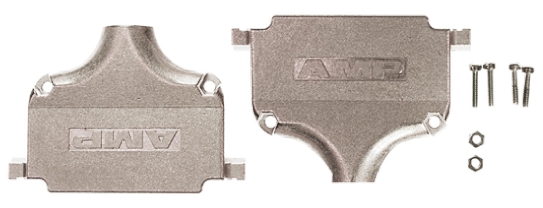 TE Connectivity AMPLIMITE Series Zinc Straight D-Sub Backshell, 37 Way