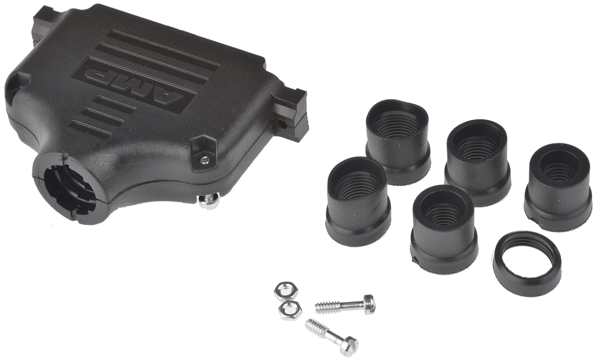 5748678-4 TE Connectivity AMPLIMITE Series ABS Straight D-Sub Backshell, 37 Way