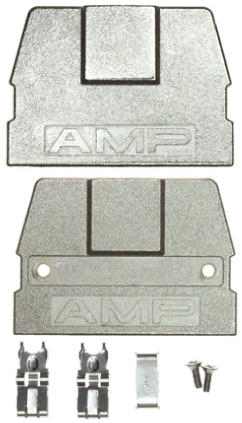 TE Connectivity AMPLIMITE 0.50 Series Zinc Angled D-Sub Backshell, 50 Way