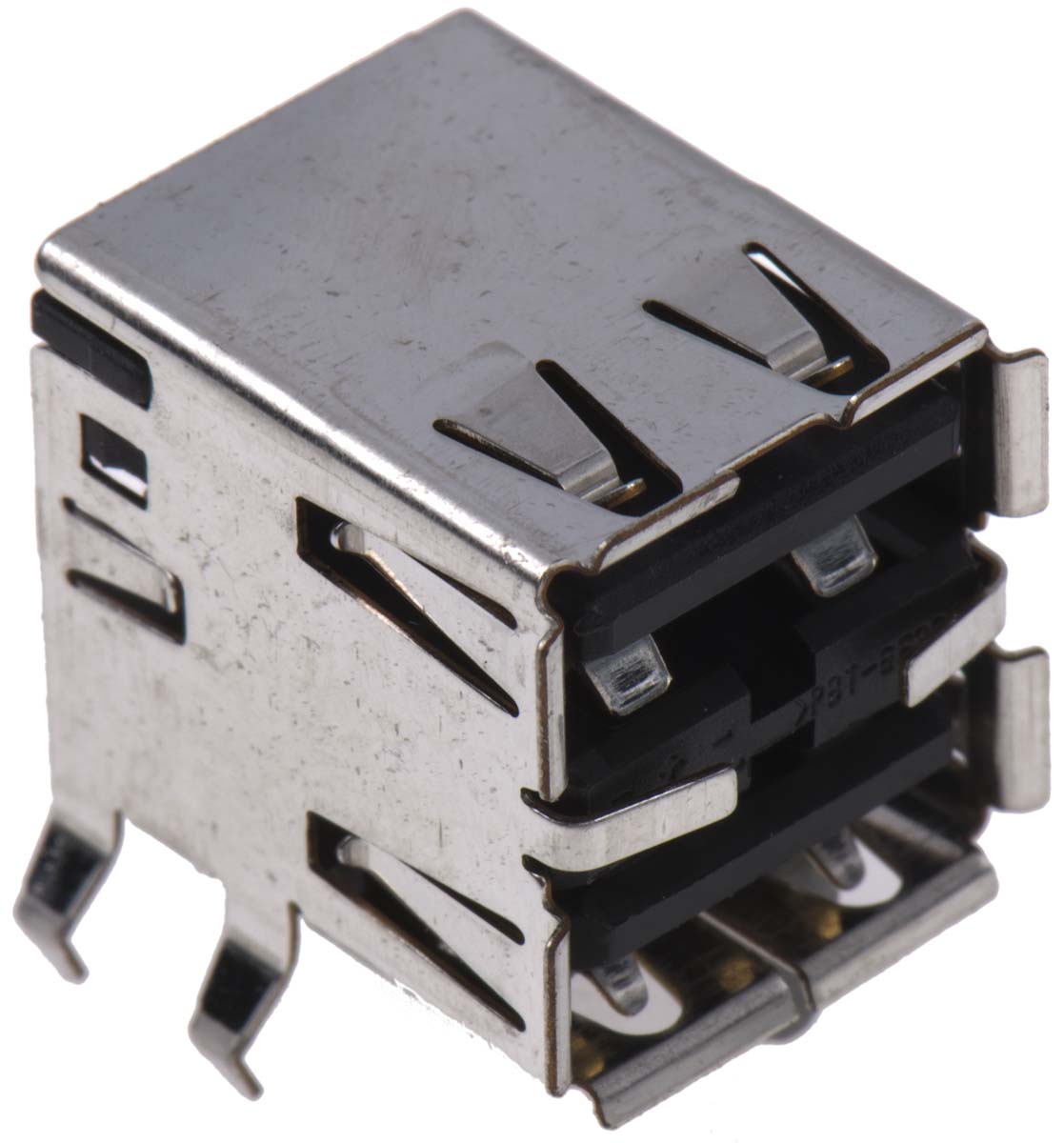 TE Connectivity Right Angle, Through Hole Female- 2 Port Type USB Type A USB Connector USB 2.0