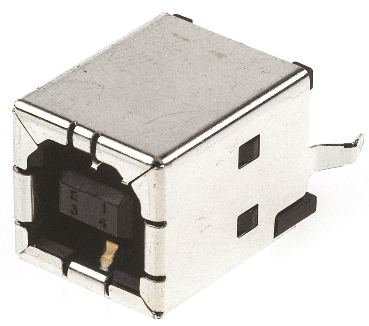 TE Connectivity Straight, Through Hole Female- 1 Port Type USB Type B USB Connector USB 2.0