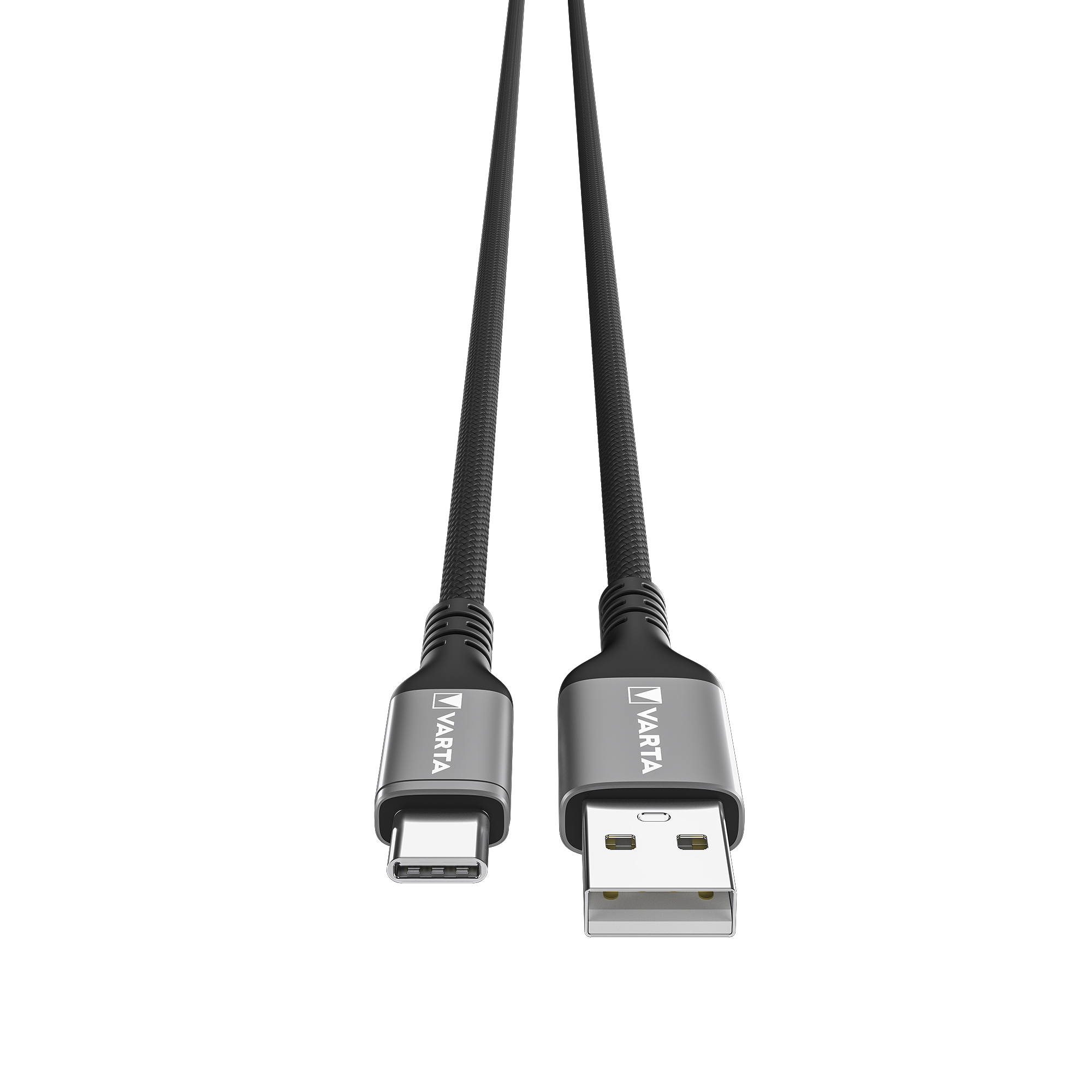 57935101111 Varta USB Cable, Male USB Type A to Male, USB Type C USB Type C, Black, 4.5 mm