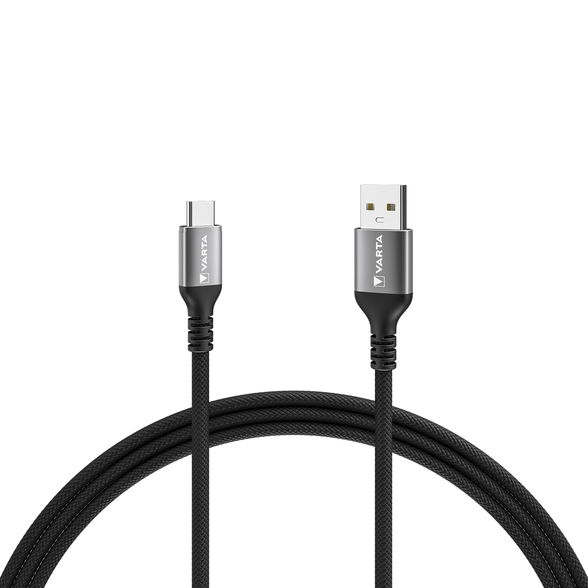 Varta USB Cable, Male USB Type A to Male, USB Type C USB Type C, Black, 4.5 mm