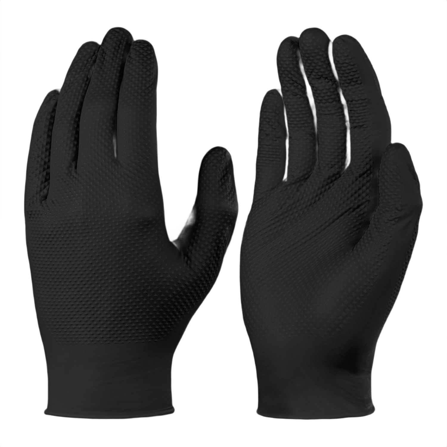 Skytec SKGV00924B Black Nitrile Nitrile Chemical Resistant Gloves, Size 11/2XL, Uncoated Coating
