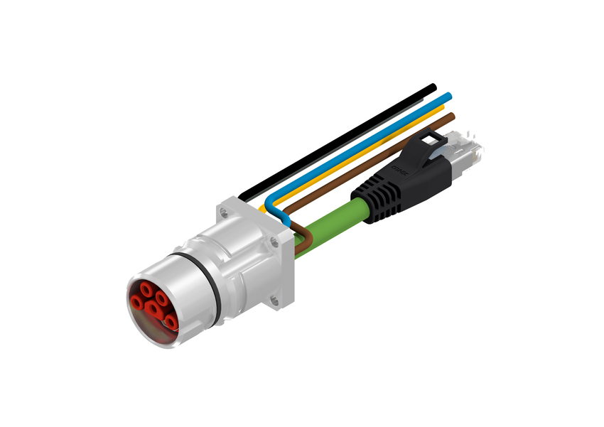 CONEC Connector, 9 Contacts, Panel Mount, B23 Connector, Socket, Male/Female, IP65, IP67, 58-22 Series