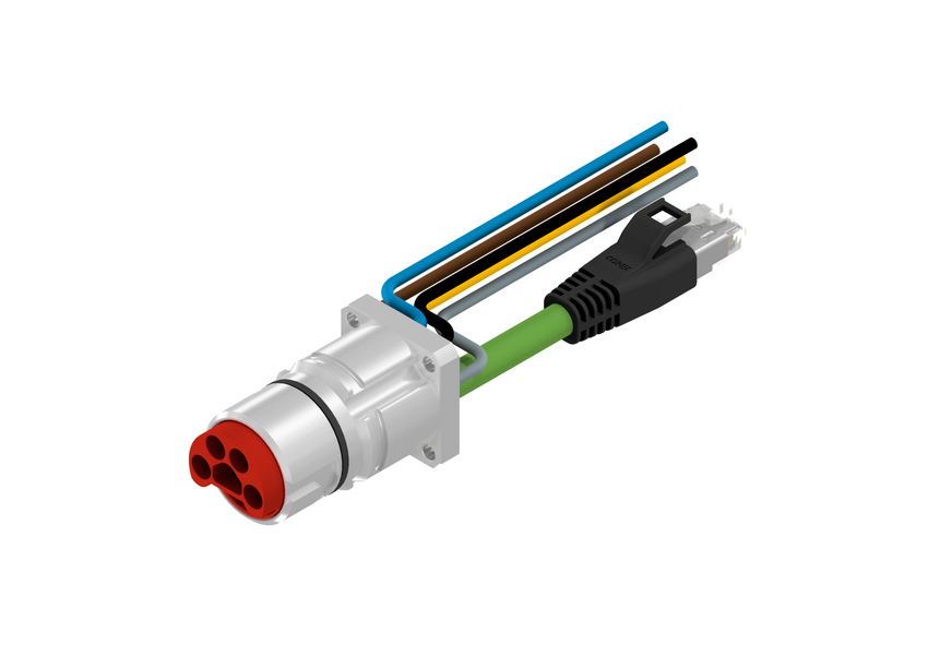 CONEC Connector, 9 Contacts, Panel Mount, B23 Connector, Socket, Male/Female, IP67, 58-22 Series
