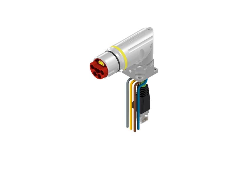 CONEC Connector, 9 Contacts, Panel Mount, B23 Connector, Socket, Male/Female, IP65, IP67, 58-22 Series
