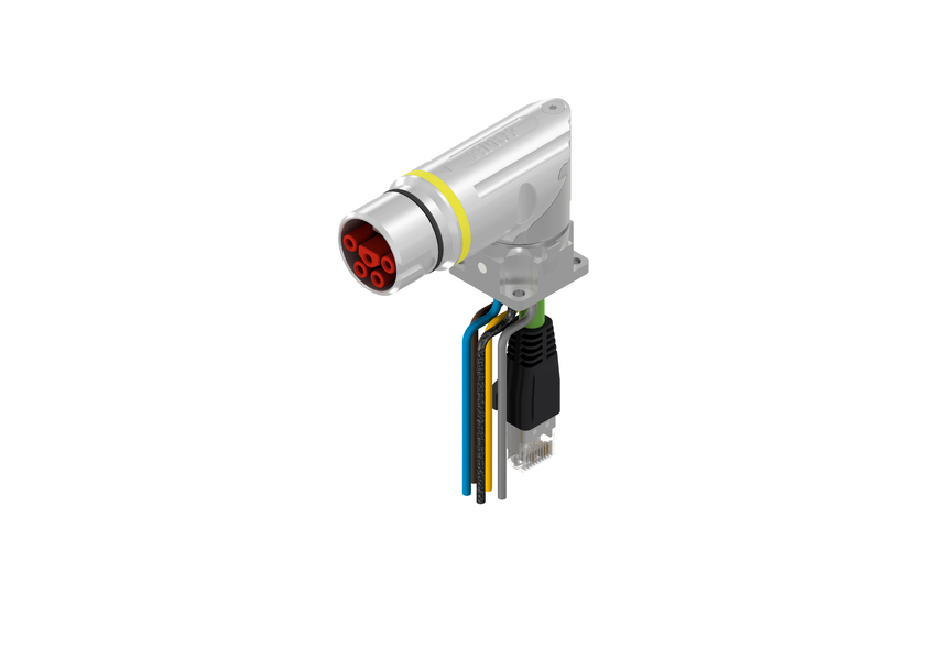 CONEC Connector, 9 Contacts, Panel Mount, B23 Connector, Socket, Male/Female, IP65, IP67, 58-22 Series