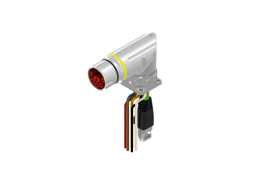 CONEC Connector, 10 Contacts, Panel Mount, B23 Connector, Socket, Male/Female, IP65, IP67, 58-22 Series