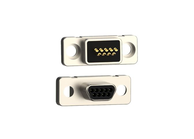 Norcomp 580 9 Way Vertical 1.27 mm Pitch Panel D-Sub Connector Male
