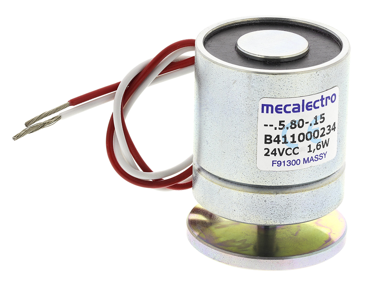 Mecalectro Holding Magnet, 150 N Holding Force 24 V dc