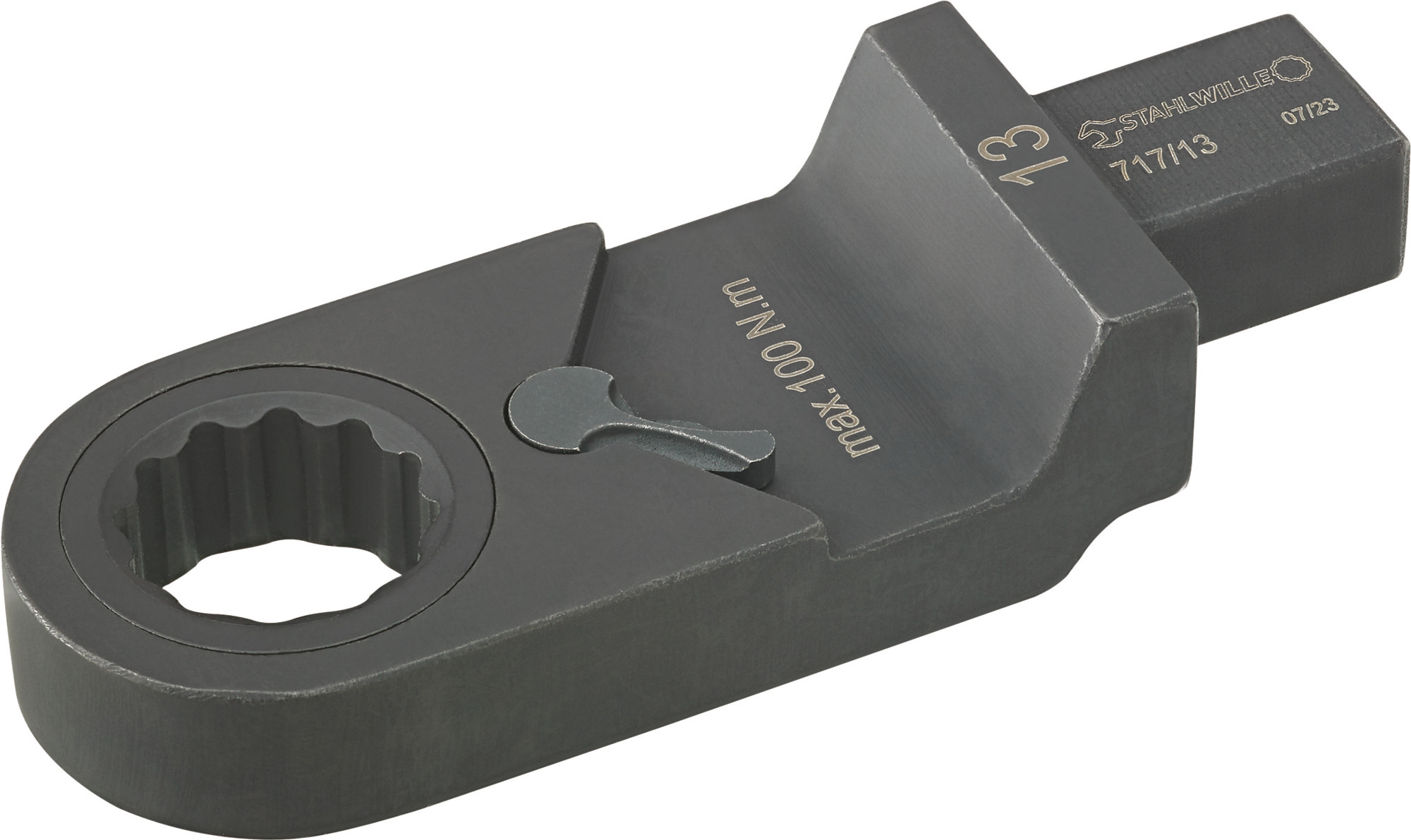 STAHLWILLE Square Ring Spanner Insert, 9 x 12 mm Insert, 13 mm, Gun Metal Finish
