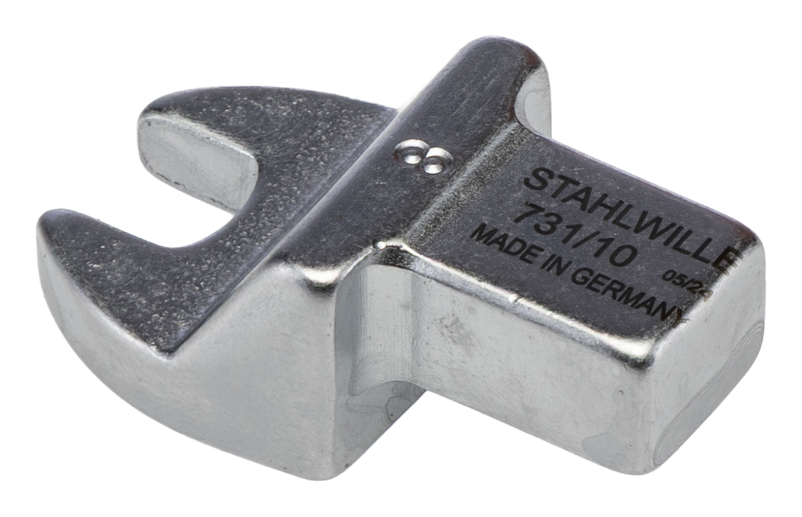 STAHLWILLE Open Ended Insert Insertion Wrench, 9 x 12 mm Insert, 8 mm, Chrome Finish
