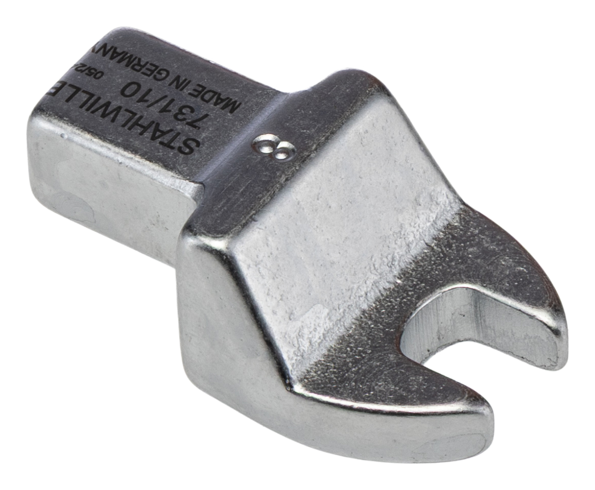58211008 STAHLWILLE Open Ended Insert Insertion Wrench, 9 x 12 mm Insert, 8 mm, Chrome Finish