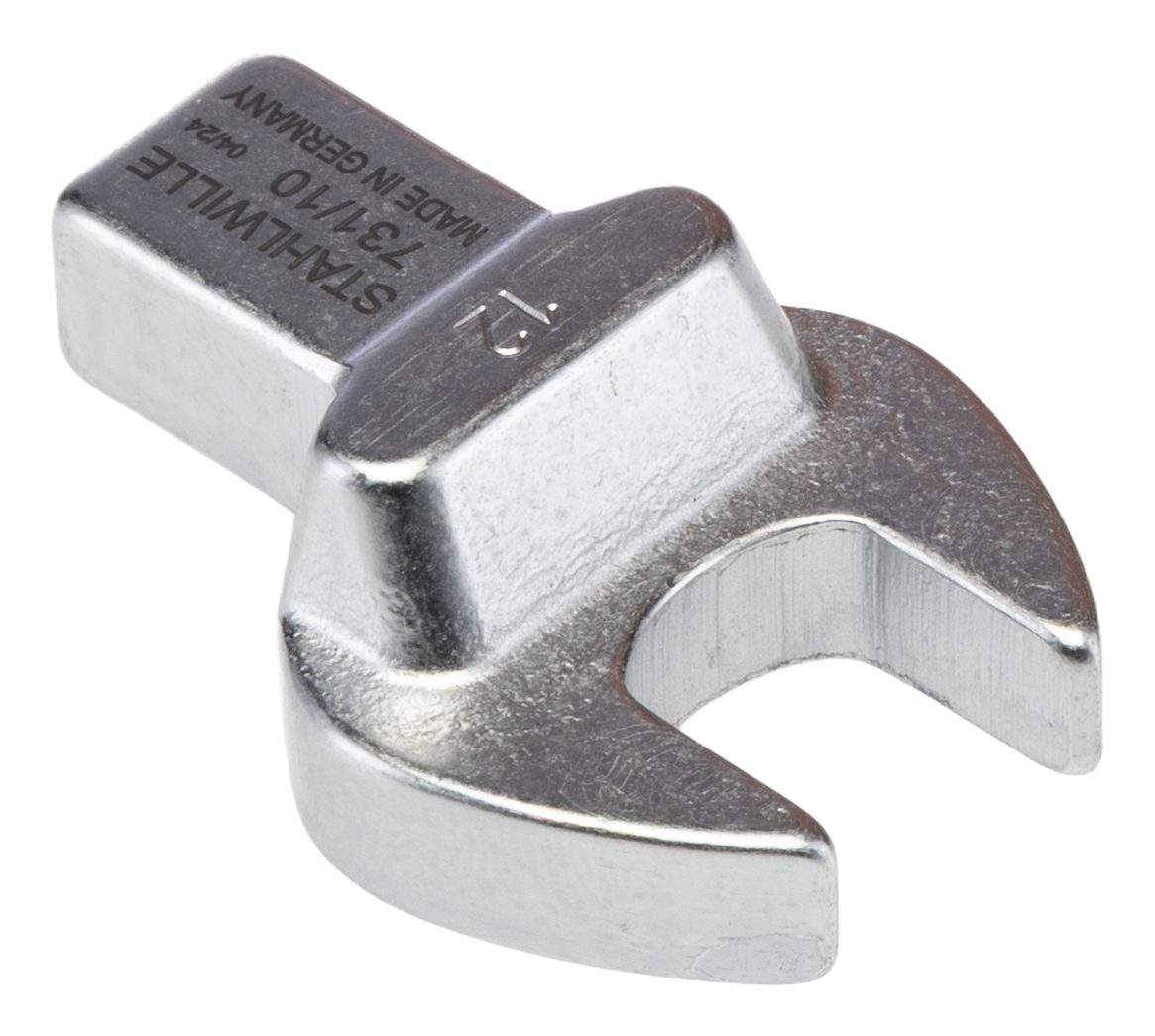 58211012 STAHLWILLE Open Ended Insert Spanner Head, 9 x 12 mm Insert, 12 mm, Chrome Finish