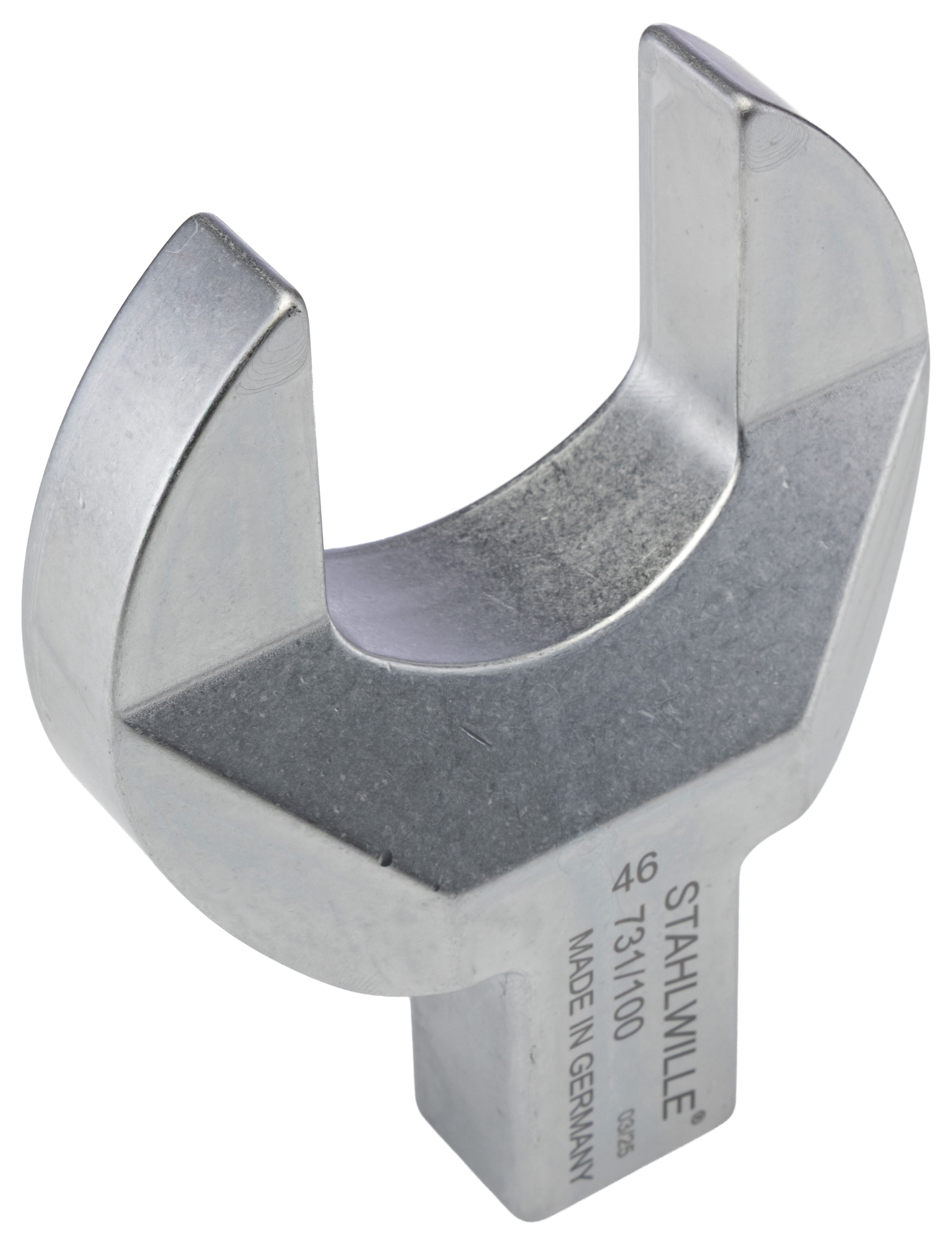 STAHLWILLE Open Ended Insert Insertion Wrench, 22 x 28 mm Insert, 46 mm, Chrome Finish