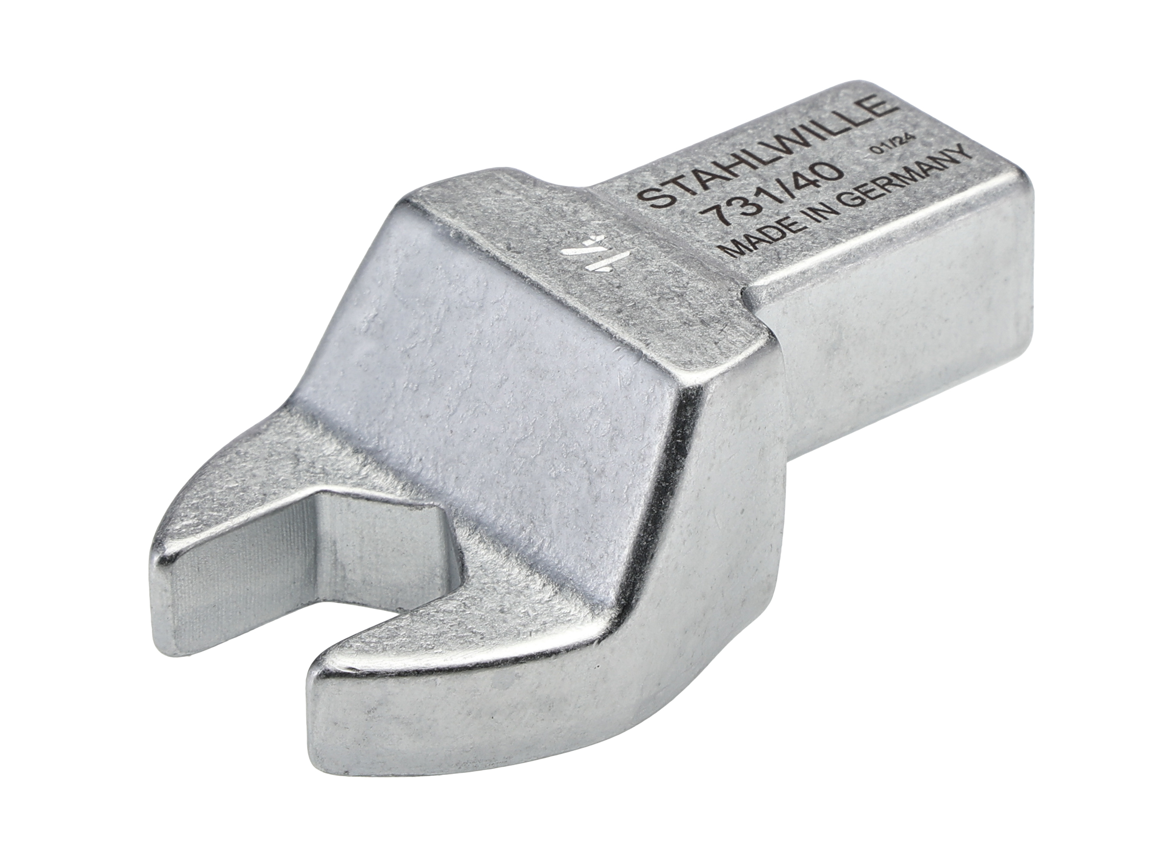 STAHLWILLE Open Ended Insert Insertion Wrench, 14 x 18 mm Insert, 14 mm, Chrome Finish