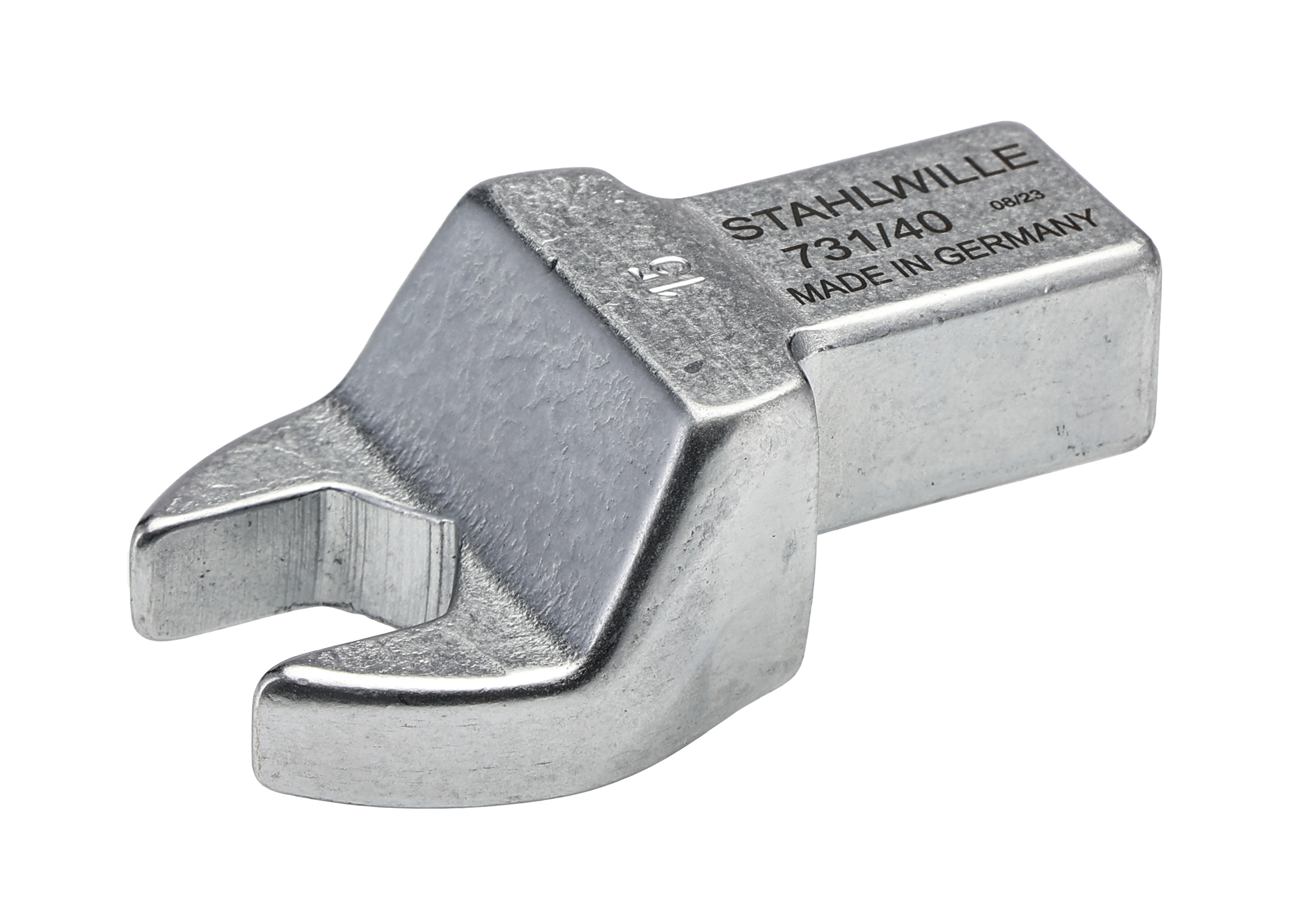 STAHLWILLE Open Ended Insert Insertion Wrench, 14 x 18 mm Insert, 15 mm, Chrome Finish